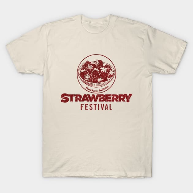 Hawkins Strawberry Festival 1986 Vintage T-Shirt by Jazz In The Gardens